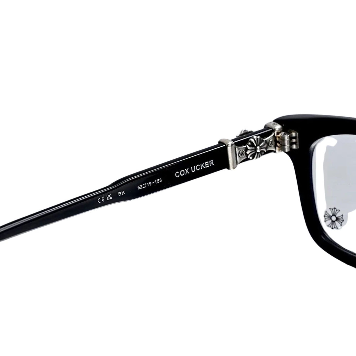 CHROMEHEARTS COX UCKER BLACK GLASSES