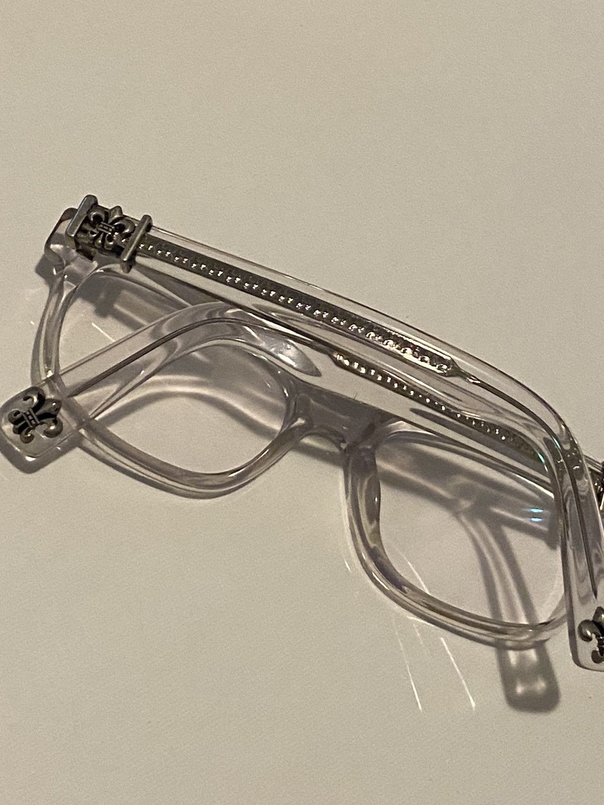 CHROMEHEARTS COX UCKER BLACK GLASSES