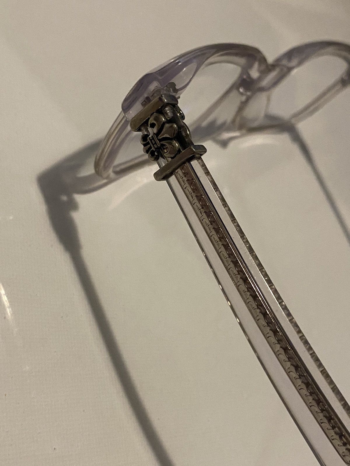 CHROMEHEARTS COX UCKER BLACK GLASSES