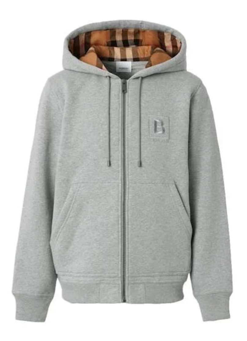 'B' Zip Up Hoodie