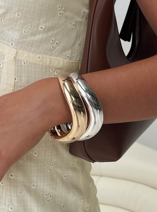 Softer Side Bangle Silver / Gold