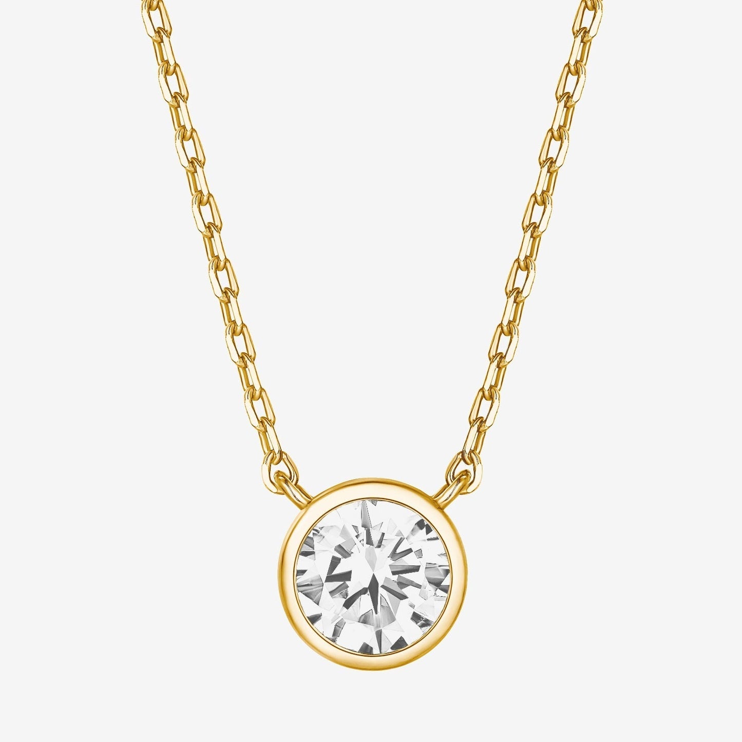 Vermeil Bezel Necklace