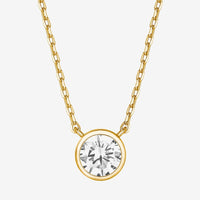 Vermeil Bezel Necklace