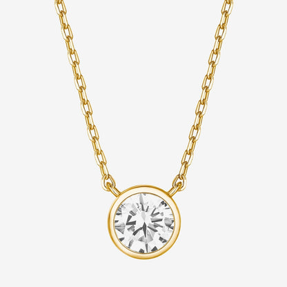 Vermeil Bezel Necklace