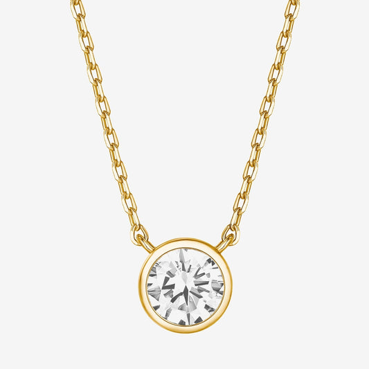 Vermeil Bezel Necklace