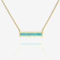 Opal Bar Necklace