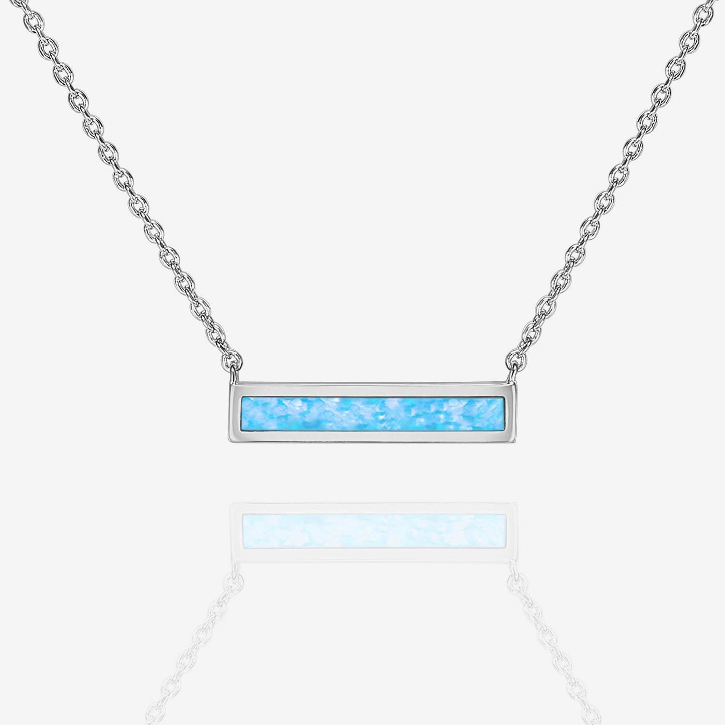 Opal Bar Necklace