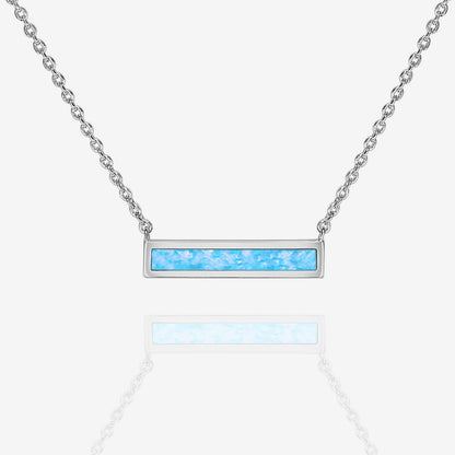 Opal Bar Necklace