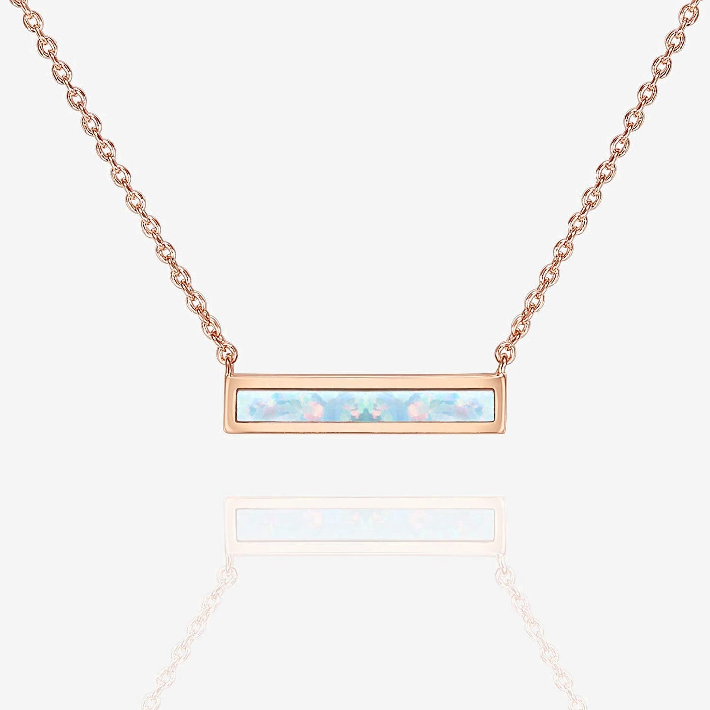 Opal Bar Necklace