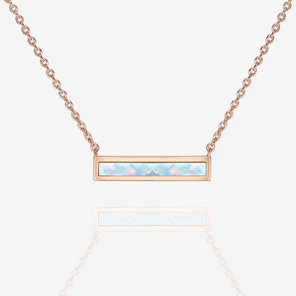 Opal Bar Necklace