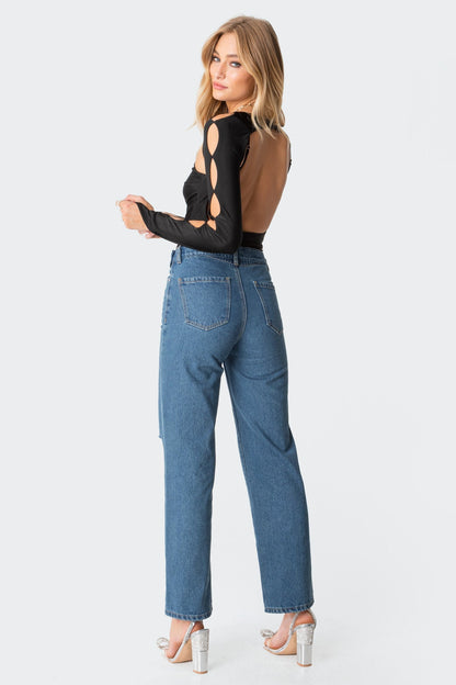 Dion Open-Back Bodysuit