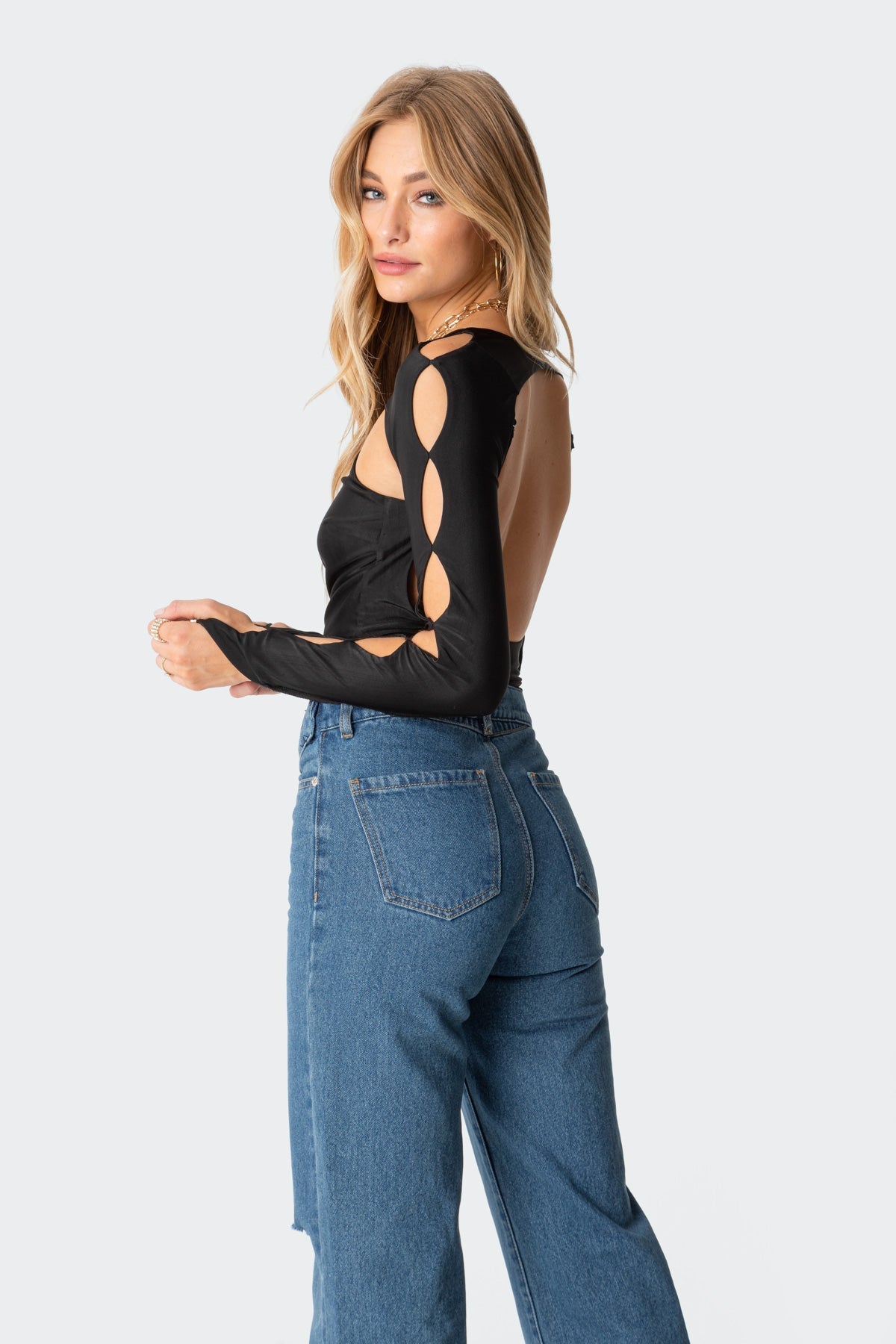 Dion Open-Back Bodysuit