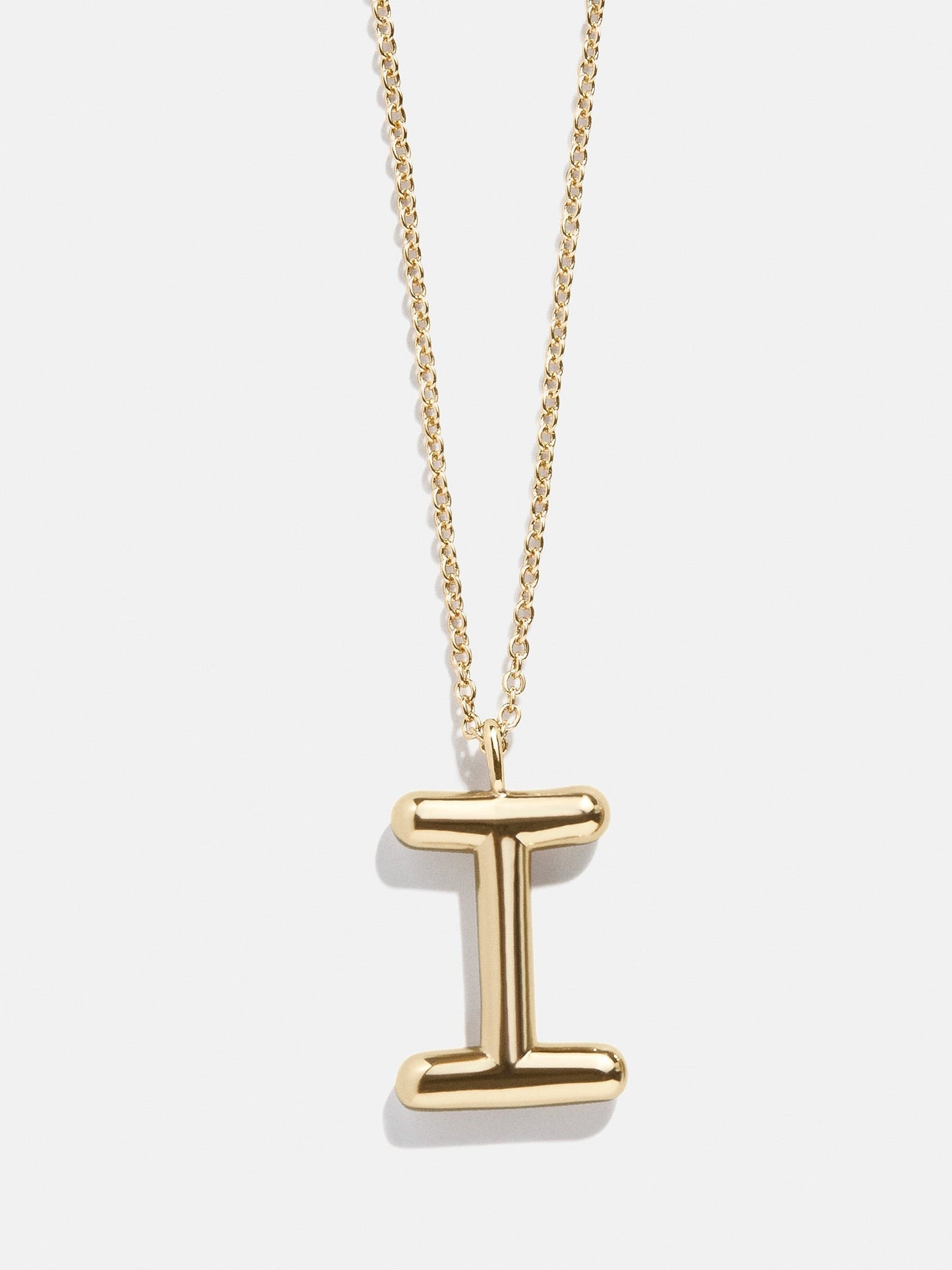 Bubble Script Initial Necklace - Gold
