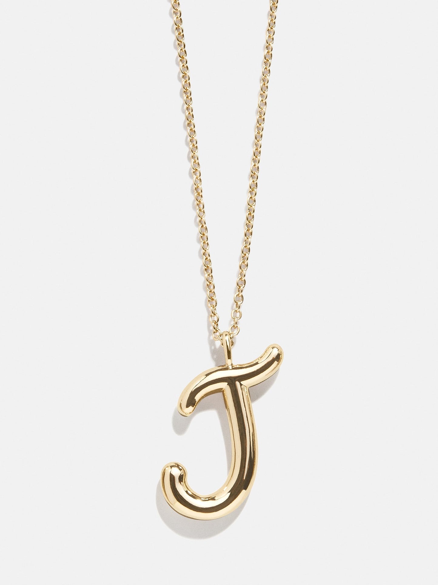 Bubble Script Initial Necklace - Gold