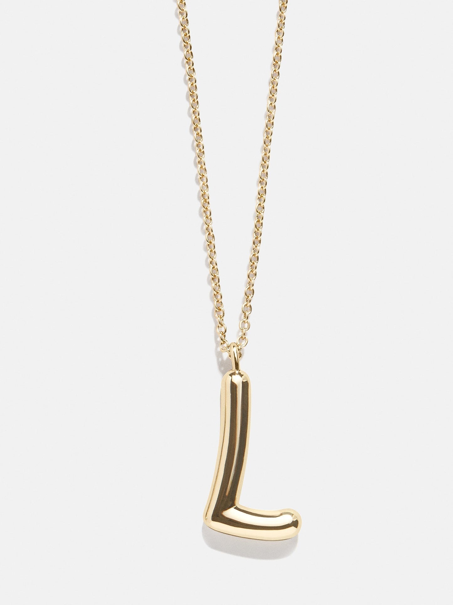 Bubble Script Initial Necklace - Gold