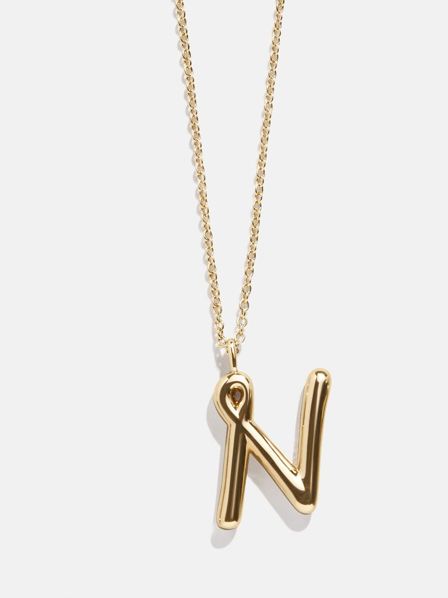 Bubble Script Initial Necklace - Gold