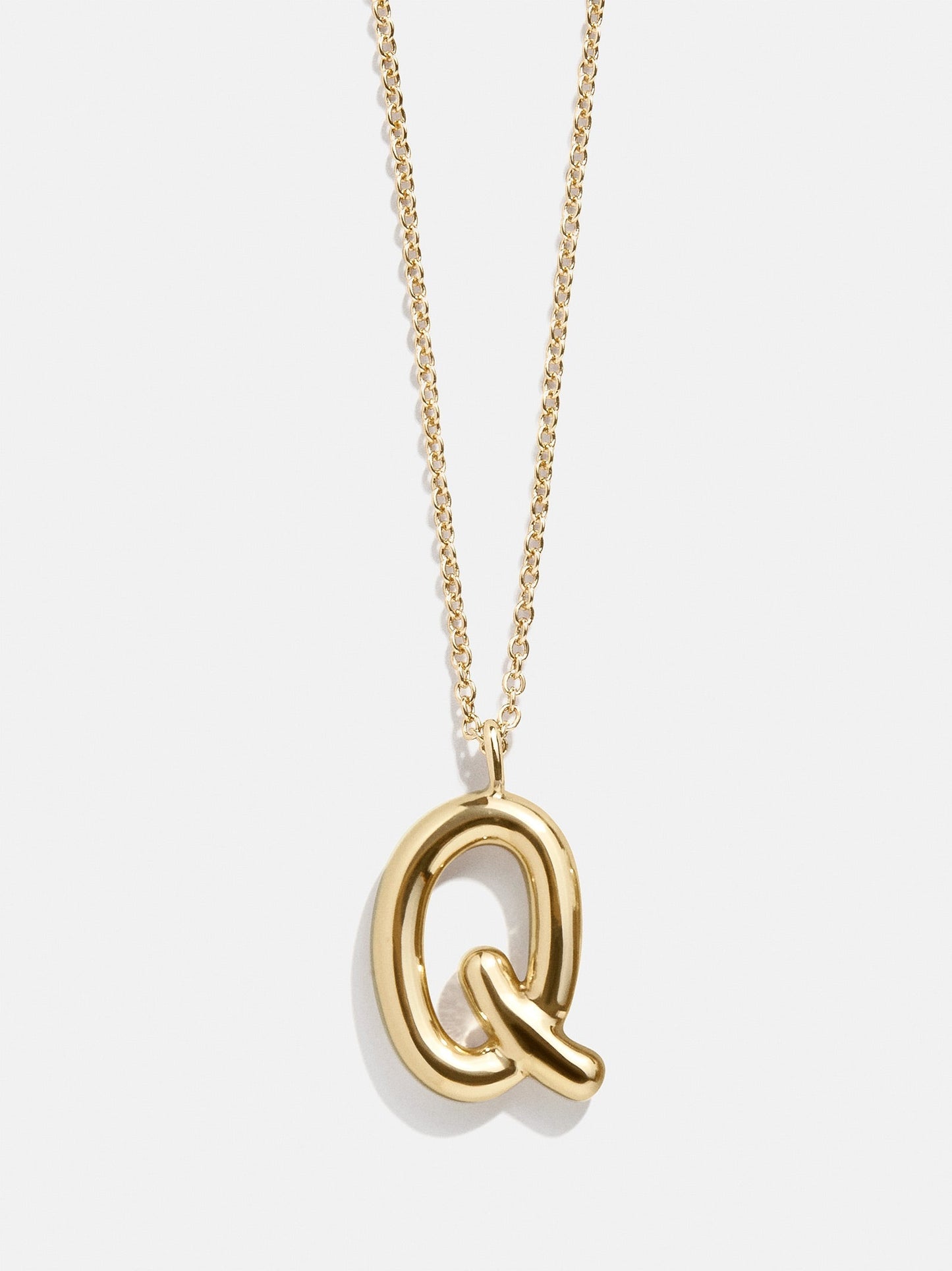Bubble Script Initial Necklace - Gold