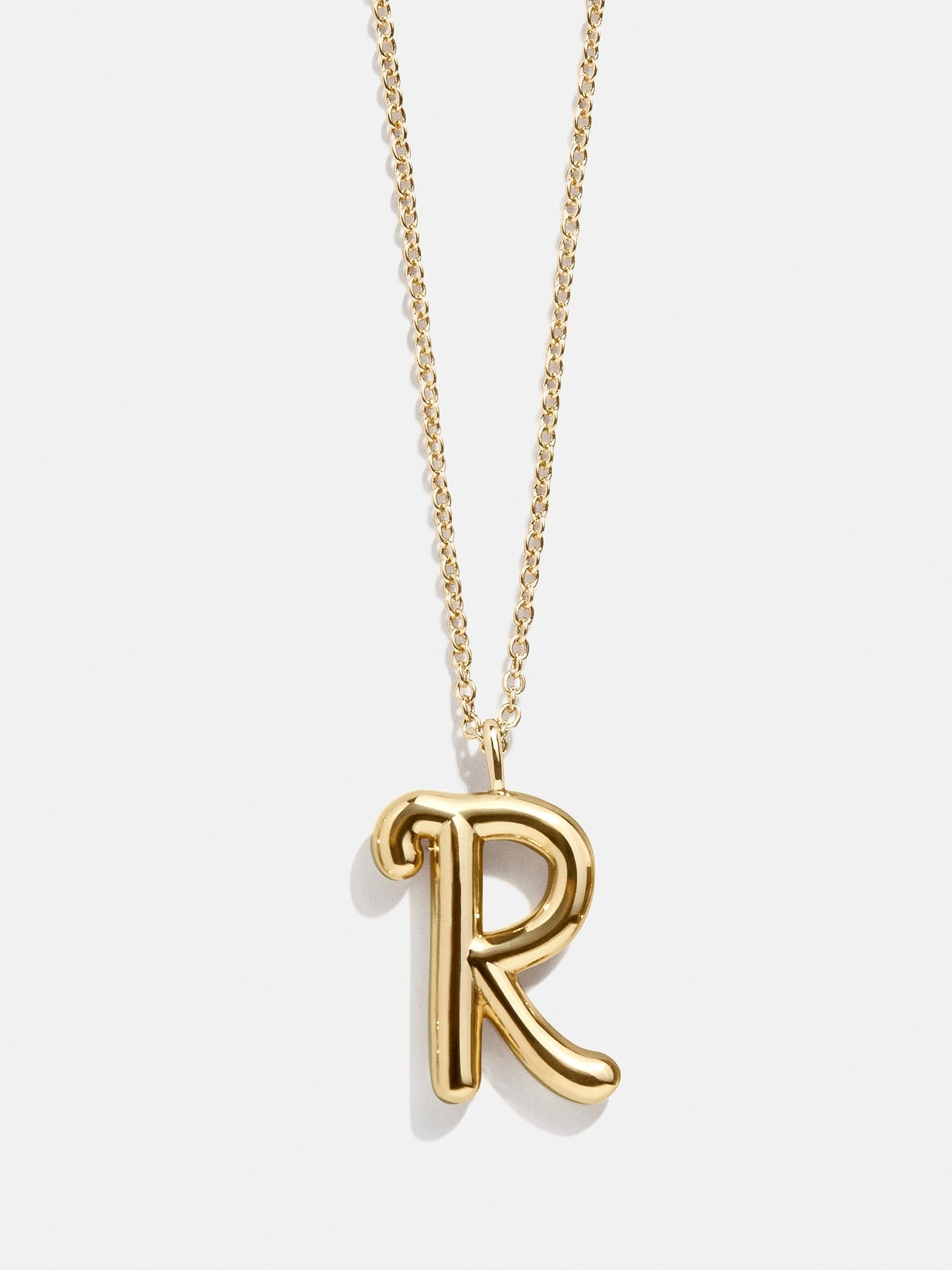 Bubble Script Initial Necklace - Gold