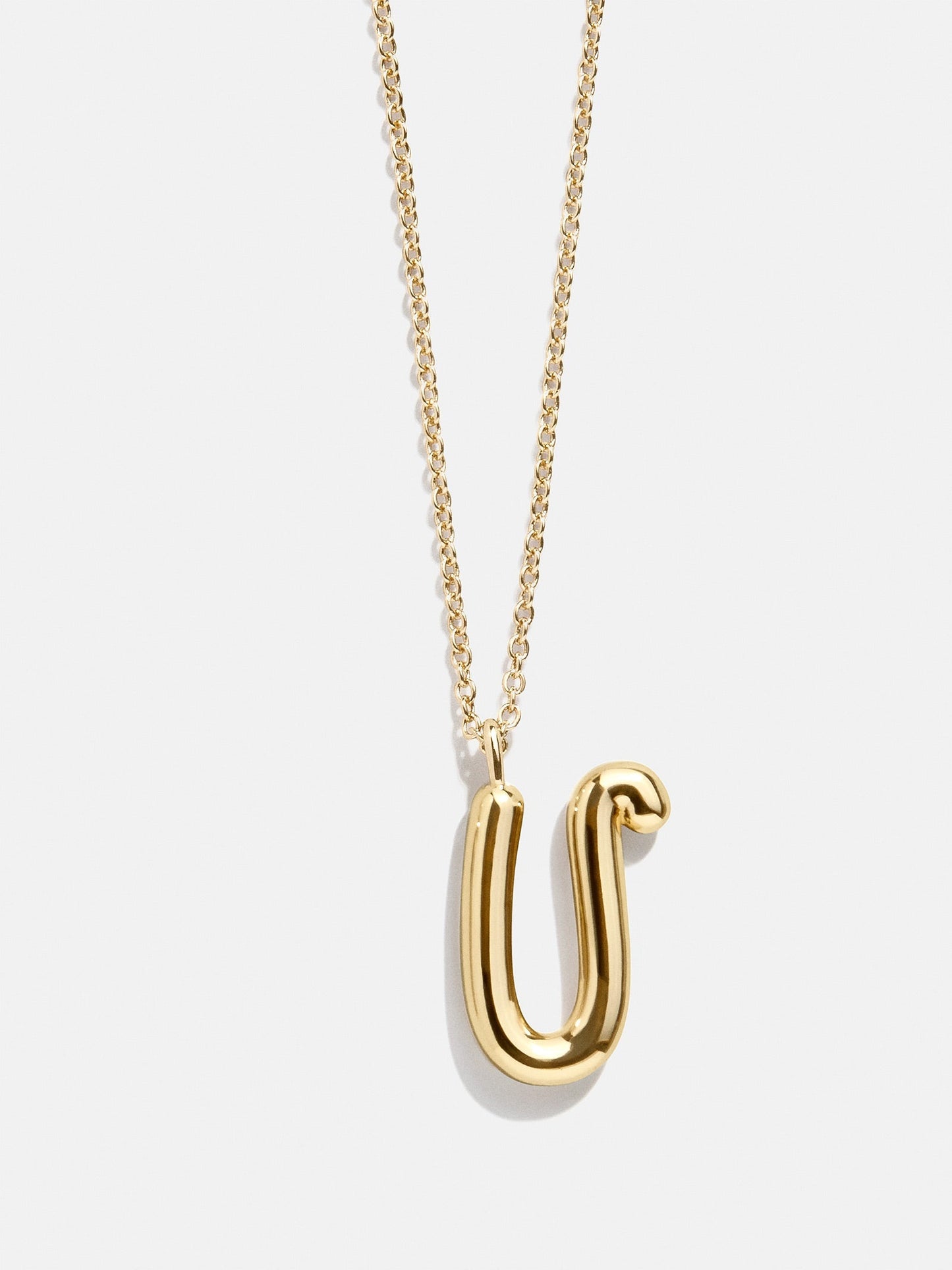 Bubble Script Initial Necklace - Gold