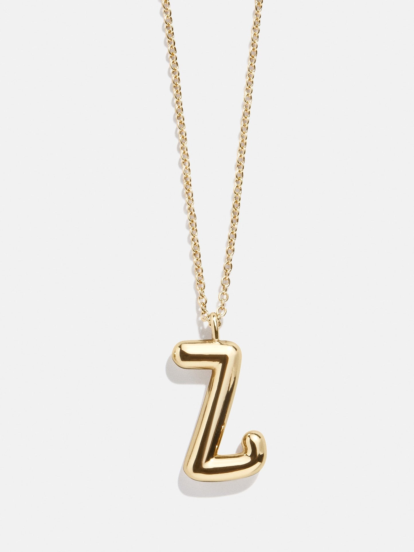 Bubble Script Initial Necklace - Gold