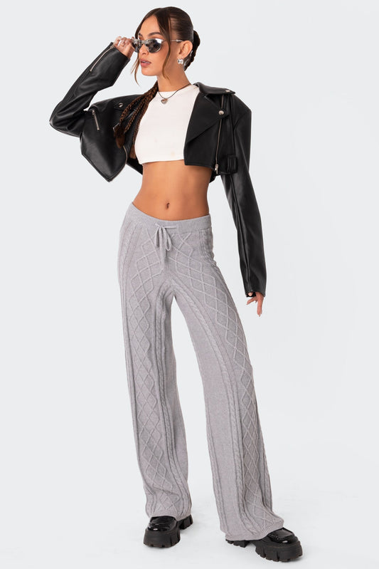 Kasey Cable Knit Pants