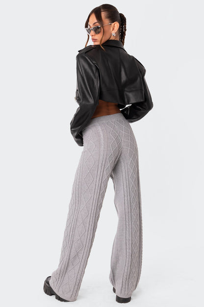 Kasey Cable Knit Pants