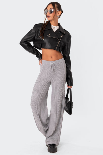 Kasey Cable Knit Pants