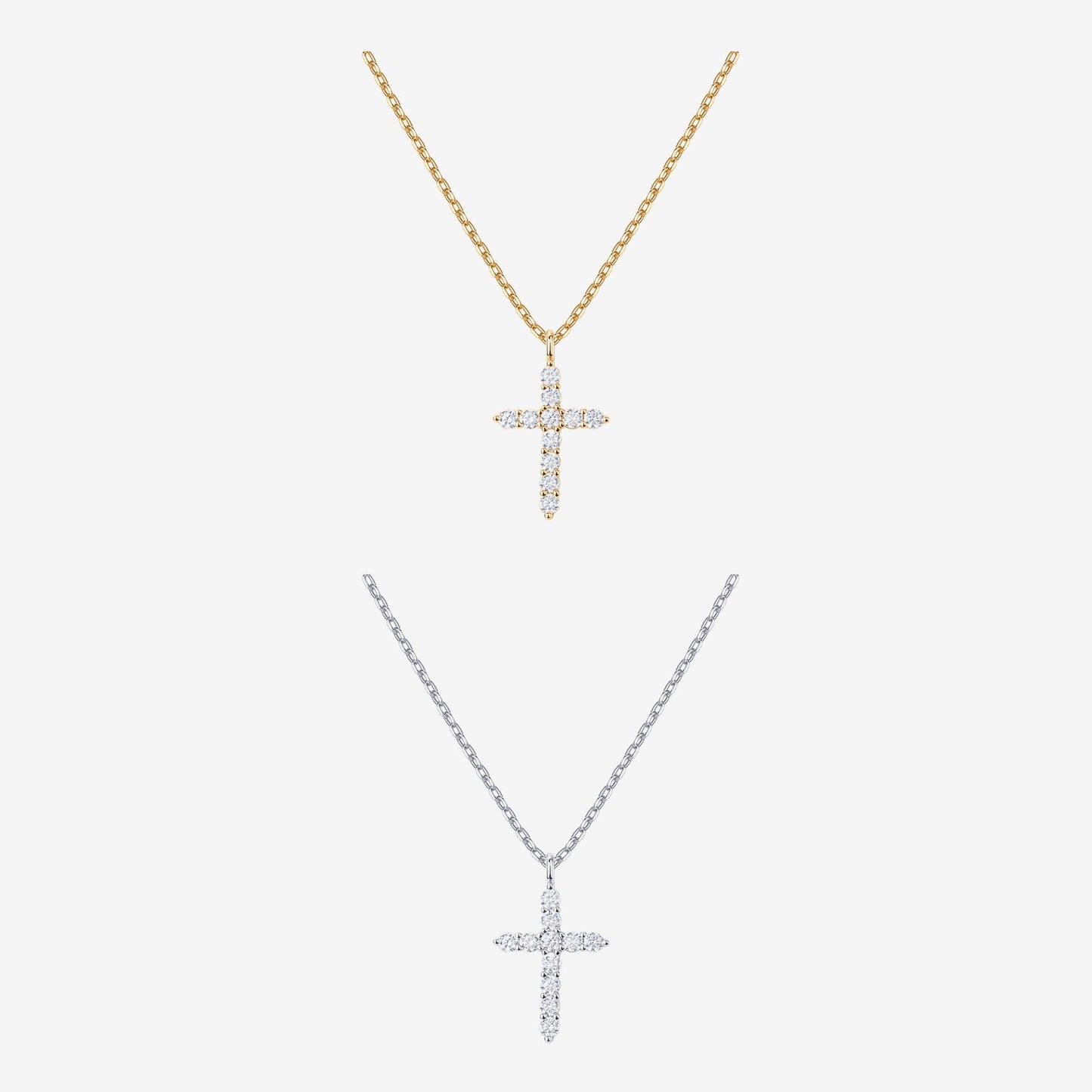 Cubic Zirconia Cross Pendant