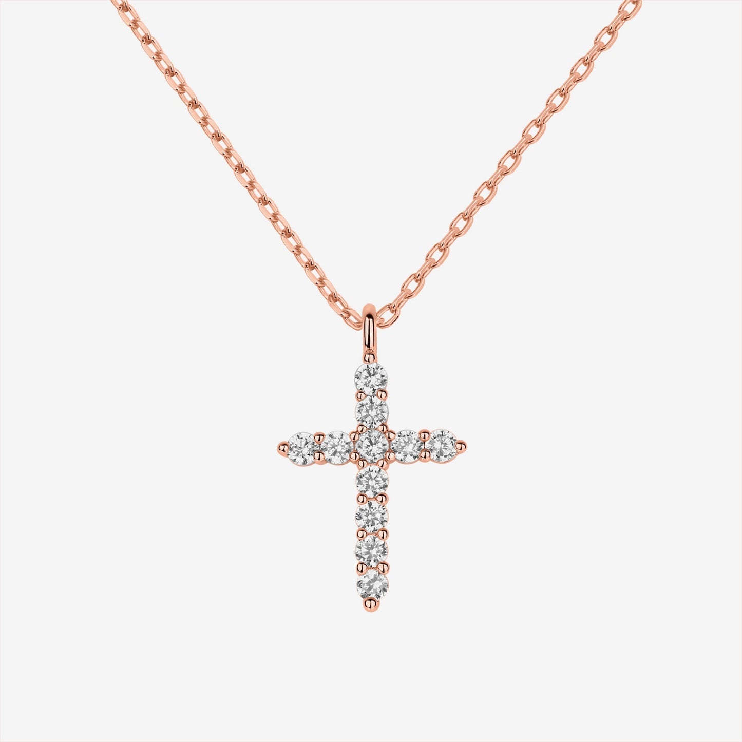 Cubic Zirconia Cross Pendant