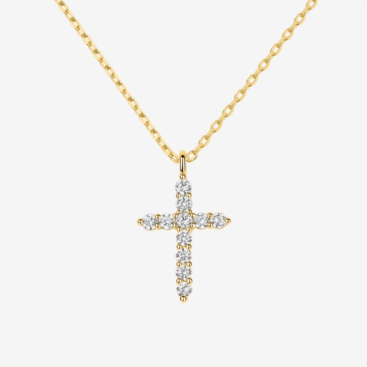 Cubic Zirconia Cross Pendant