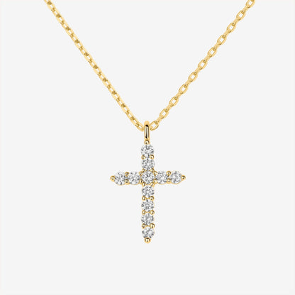 Cubic Zirconia Cross Pendant