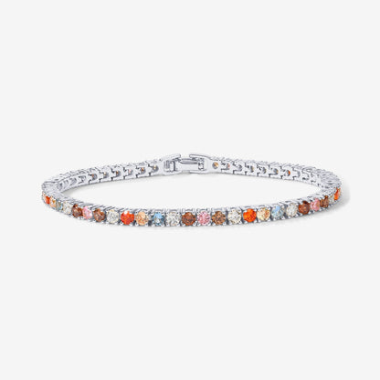 Medium Colored Cubic Zirconia Tennis Bracelet