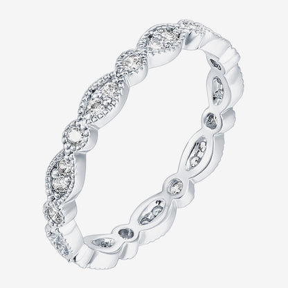 Round Milgrain Eternity Band
