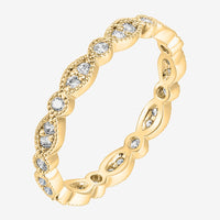 Round Milgrain Eternity Band