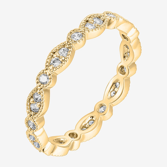 Round Milgrain Eternity Band