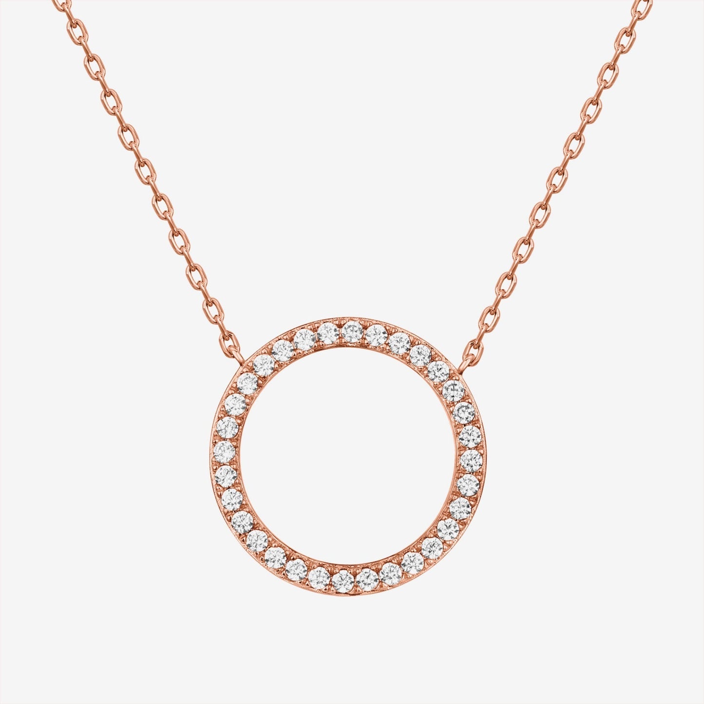 Open Circle Pendant Necklace