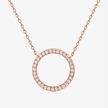 Open Circle Pendant Necklace