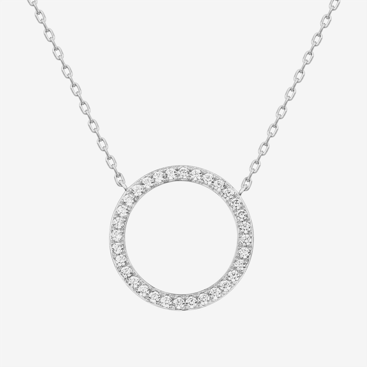 Open Circle Pendant Necklace