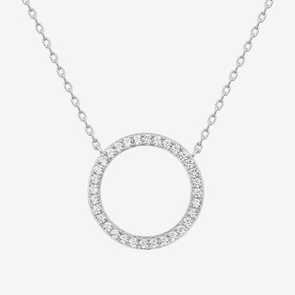 Open Circle Pendant Necklace