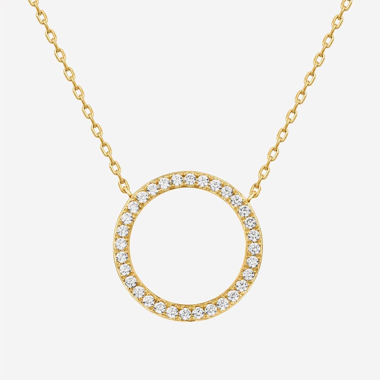 Open Circle Pendant Necklace