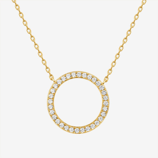 Open Circle Pendant Necklace