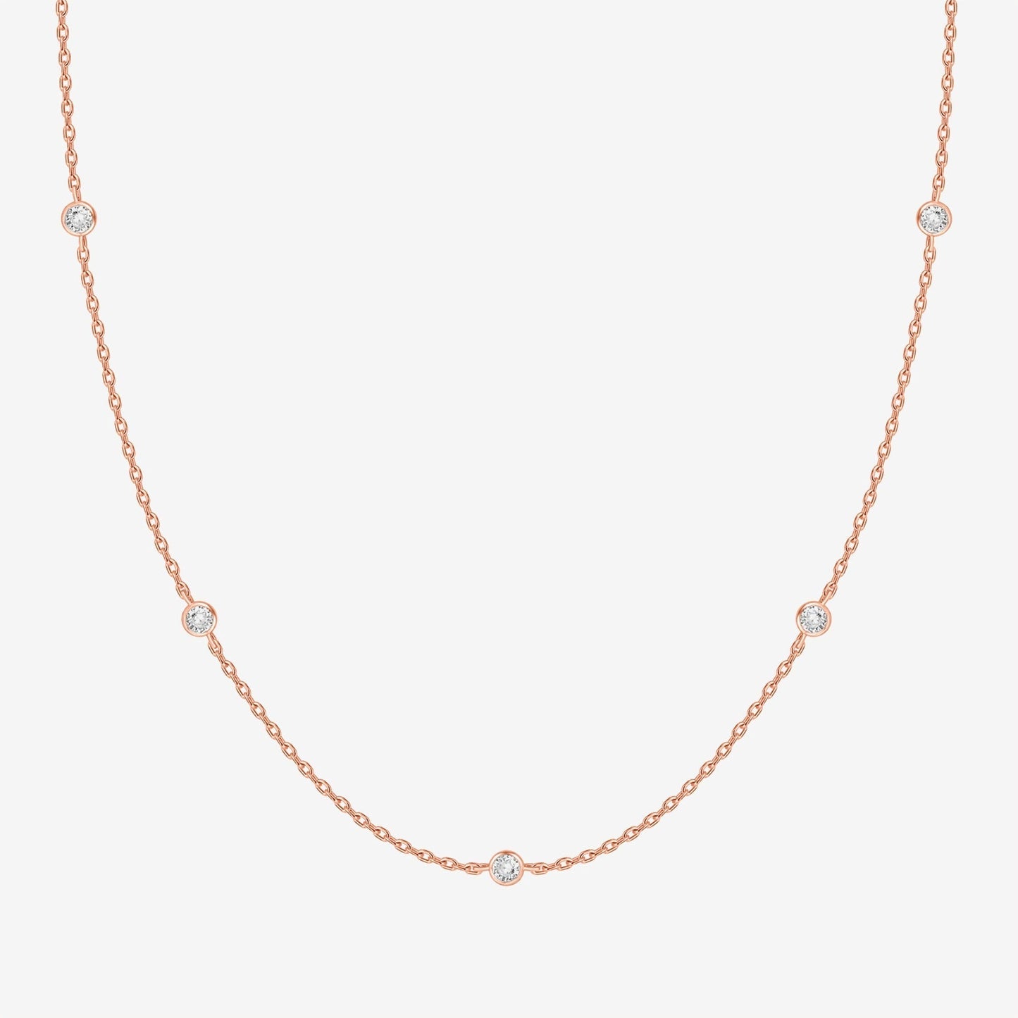 Pearl & Diamond Essence Chain Necklace