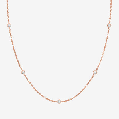 Pearl & Diamond Essence Chain Necklace