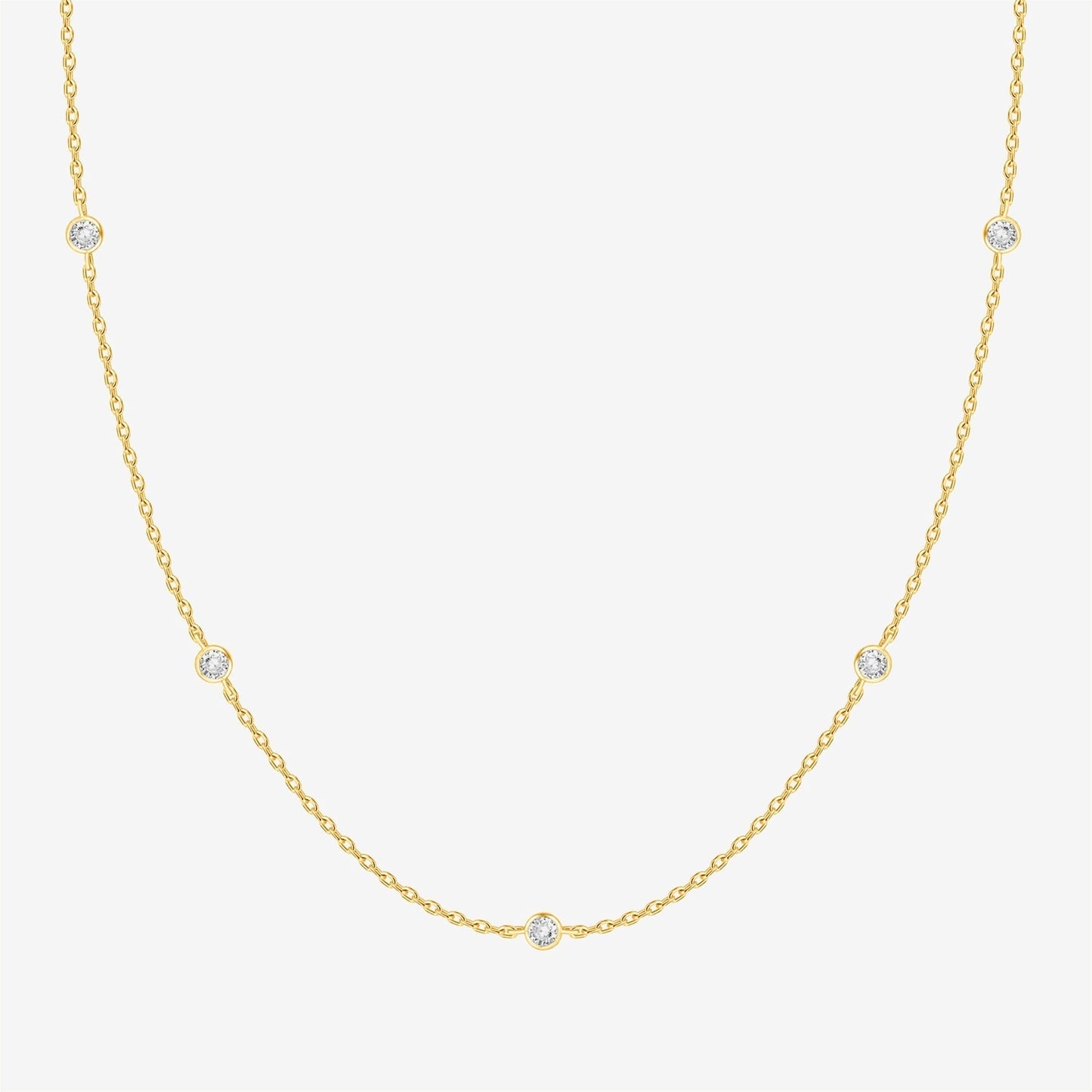 Pearl & Diamond Essence Chain Necklace