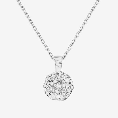 Hammered Coin Pendant