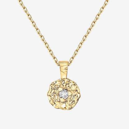 Hammered Coin Pendant