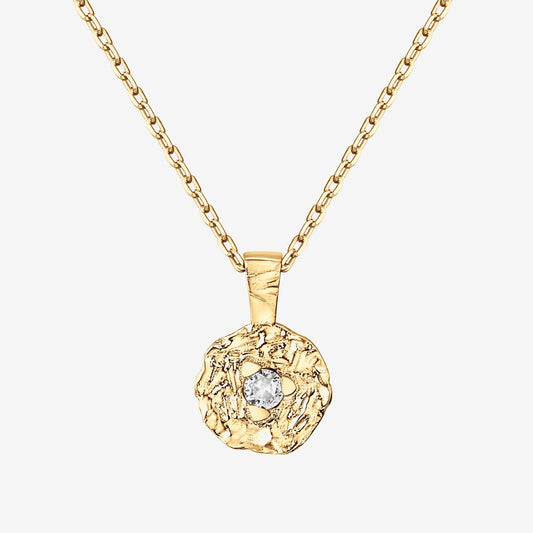 Hammered Coin Pendant