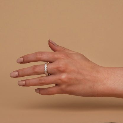 Vermeil Oval Eternity Band