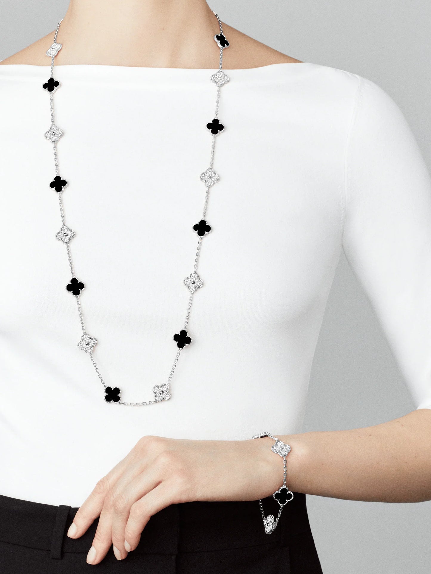 Aimee Diamond Clover Bracelet