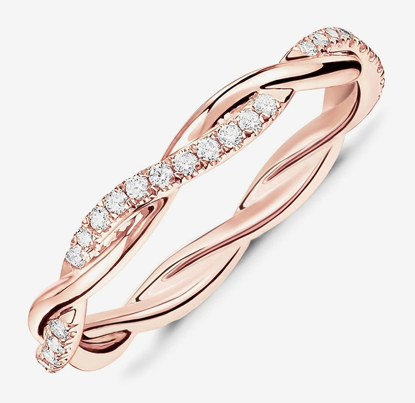 Vermeil Braided Eternity Band